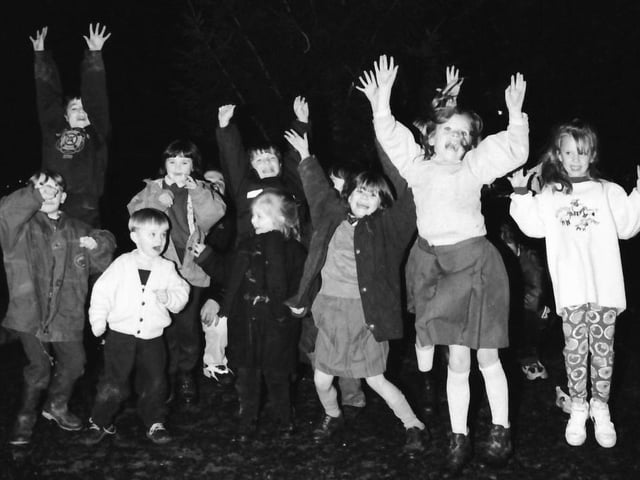 Children from Glenowen enjoy the festive fun at the first ever Christmas light switch-on in the estate.