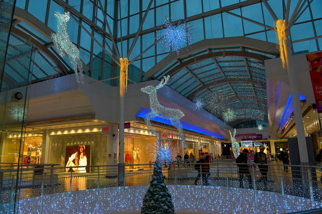 Christmas lights in the Foyleside Shopping Centre. Photo: George Sweeney.  DER2150GS – 027