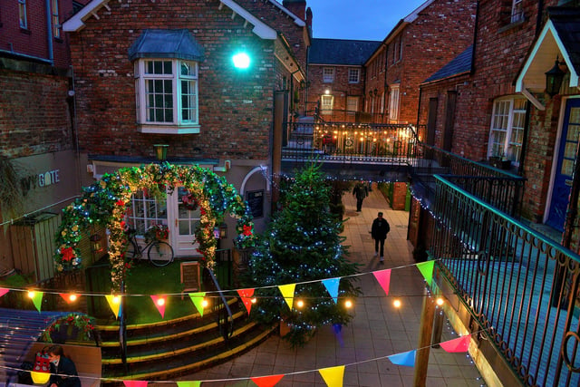 Christmas lights in the craft Village. Photos: George Sweeney. DER2150GS – 029
