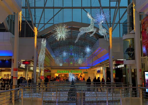 Christmas lights in the Foyleside Shopping Centre. Photo: George Sweeney.  DER2150GS – 026