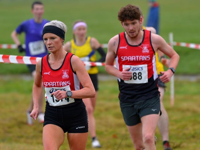 City of Derry Spartans Ciara Toner and Jonathan McKee. Photo: George Sweeney.  DER2150GS – 072