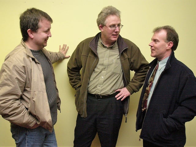 Charles Lamberton, Conal McFeely and Jimmy Melaugh.