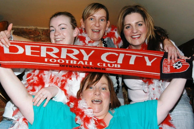 Derry City FC fans took to pubs across the city for the club's televised clash with the mighty Paris St Germain at the Parc des Princes in Paris.