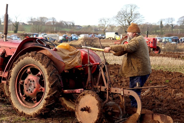 John Millemn pictured at the Ballycastle and District Ploughing Match held at Limepark on New Year's Day