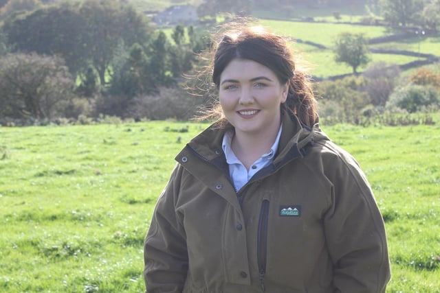 Aine Devlin is a shepherdess from Kilcoo, in the Mournes, where she produces Texel sheep.