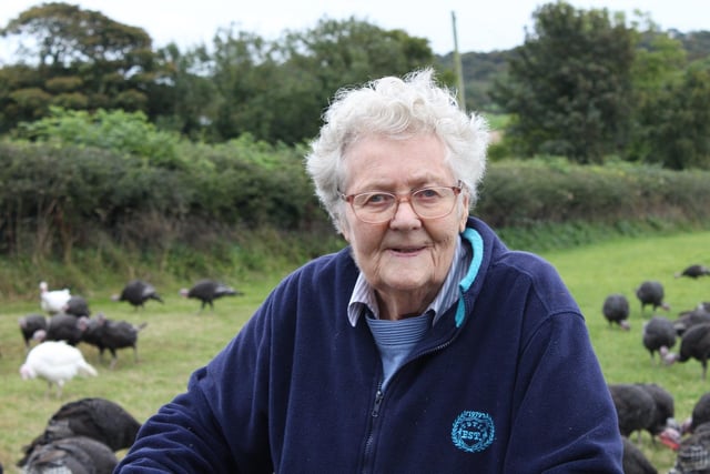 Olive Elliott is a turkey farmer from Strangford Lough.