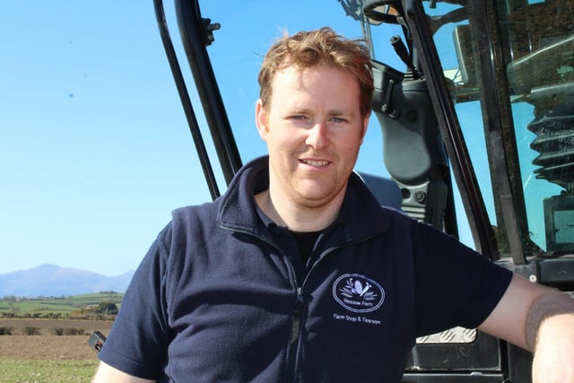 Richard Orr grows cereal and potatoes and also runs a farm shop in Crossgar. Richard is from Downpatrick.