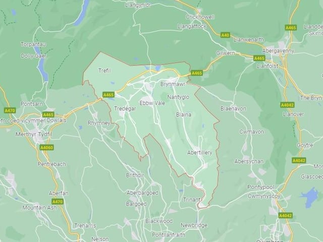Blaenau Gwent has a rate of 2497.9 per 100,000 people.