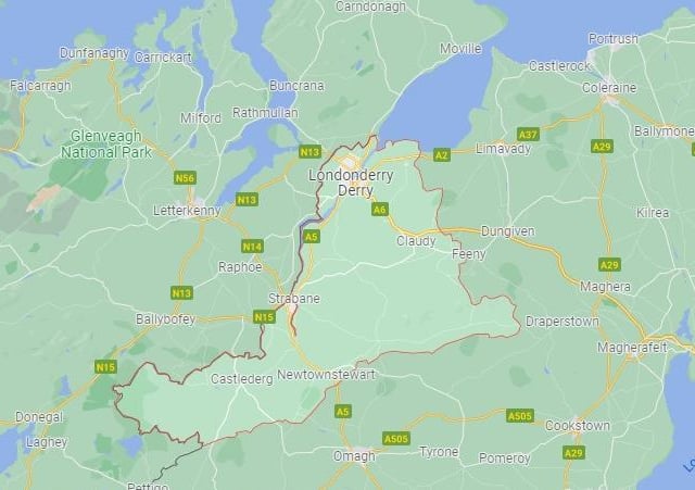 Derry City and Strabane has an infection rate of 3686.1 cases per 100,000 people.
