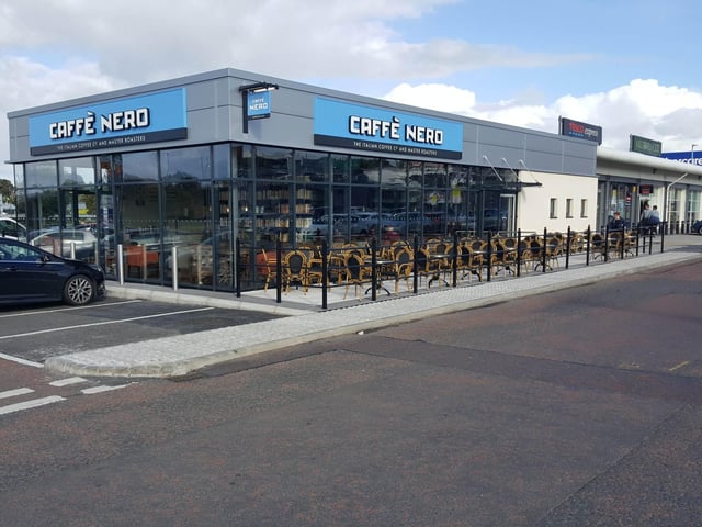 Caffé Nero in the Crescent link welcome four legged friends both inside and outside. Picture by EHA Group