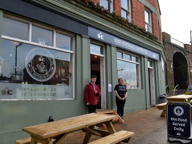 'Pupaccinos' are available for dogs in 9ine Hostages Coffee Company in Waterloo Street. DER2050GS - 048