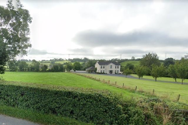 A property on Ballynahinch Road in Dromore is currently on the market for £995,000. This property boasts panoramic countryside views and access to a 0.5 acre paddock.