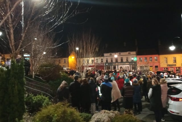 Vigil in memory of Ashling Murphy in Carndonagh, County Donegal.