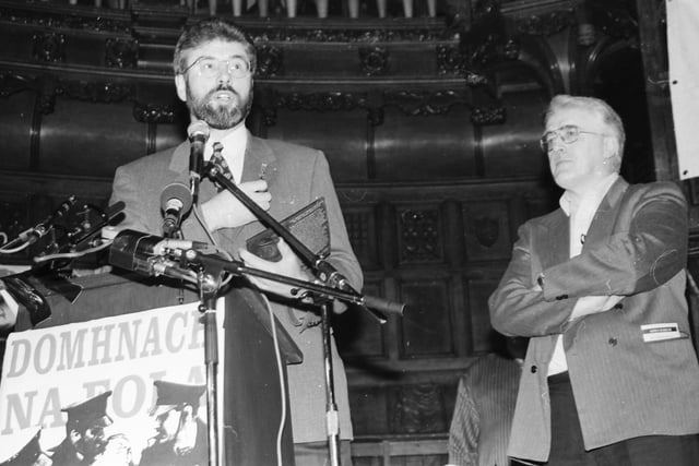 Sinn Fein president Gerry Adams called for a new inquiry at one of the first Bloody Sunday memorial lectures.