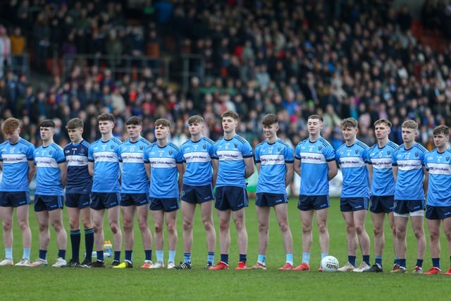 The winning team from St Mary's Magherafelt at the MacRory Cup final. Picture: Matt Mackey / Press Eye.