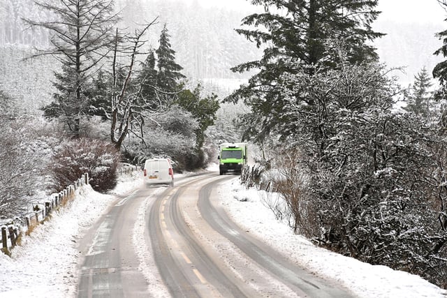 Snow has made driving conditions dangerous in parts of Northern Ireland. Picture: Stephen Hamilton/Presseye