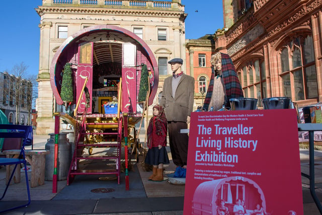 The Traveller Living History Exhibition which dropped into Guildhall Square this week.