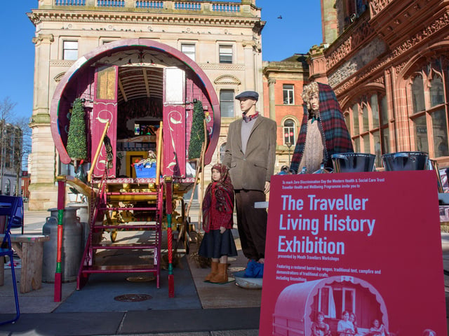 The Traveller Living History Exhibition which dropped into Guildhall Square this week.