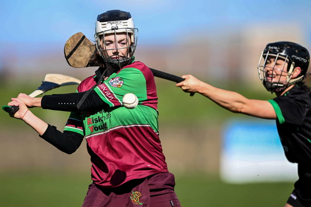 REPRO FREE***PRESS RELEASE NO REPRODUCTION FEE*** EDITORIAL USE ONLY
AIB All-Ireland Junior Club Camogie Championship Final, O'Raghallaighs GAA, Drogheda, Louth 5/3/2022
Clanmaurice vs Eoghan Rua
Eoghan Rua's Medabh Duffy
Mandatory Credit ©INPHO/Cathal McOscar