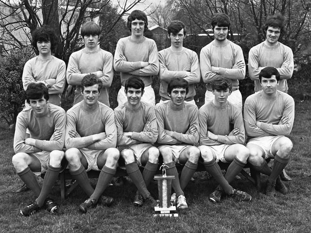 1970... St Mary's Boys' Club senior team, winners of the NI Association of Boys' Clubs' senior challenge trophy.