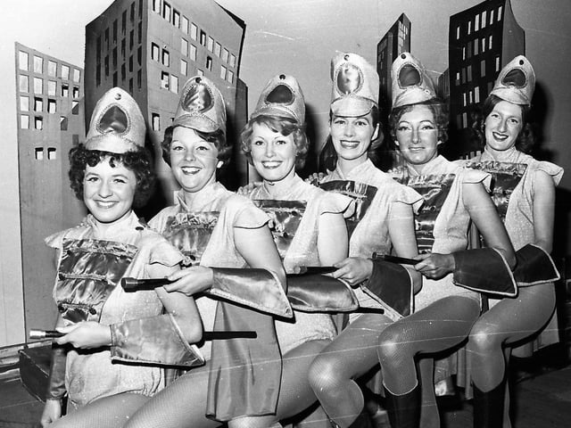 1976... dancers in Derry Amateur Operatic Society's presentation of 'Hello Dolly'.