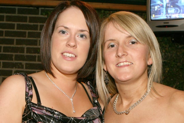 Diane Semple and Sharon Henry pictured at the 2007 Co Londonderry YFC dinner at Hanover House, Coagh, Co Tyrone. Image: Kevin McAuley