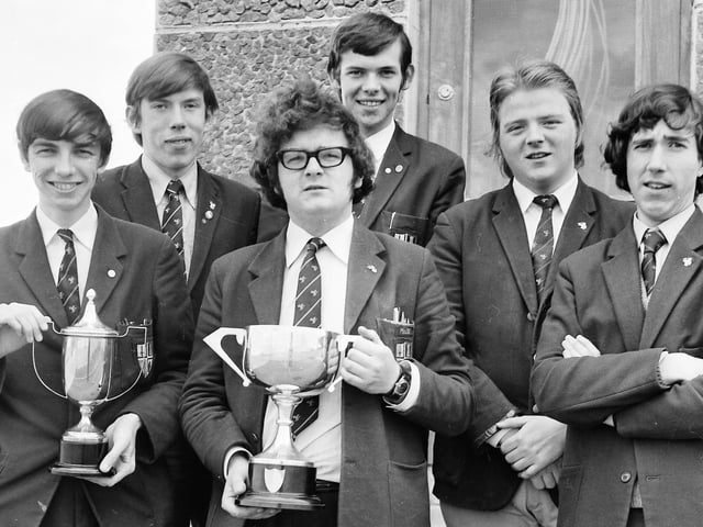 1973... Foyle College debating team.