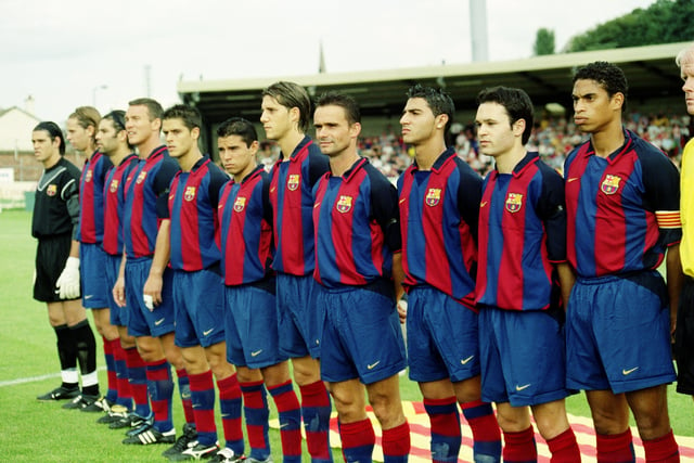 Barcelona team at Brandywell.