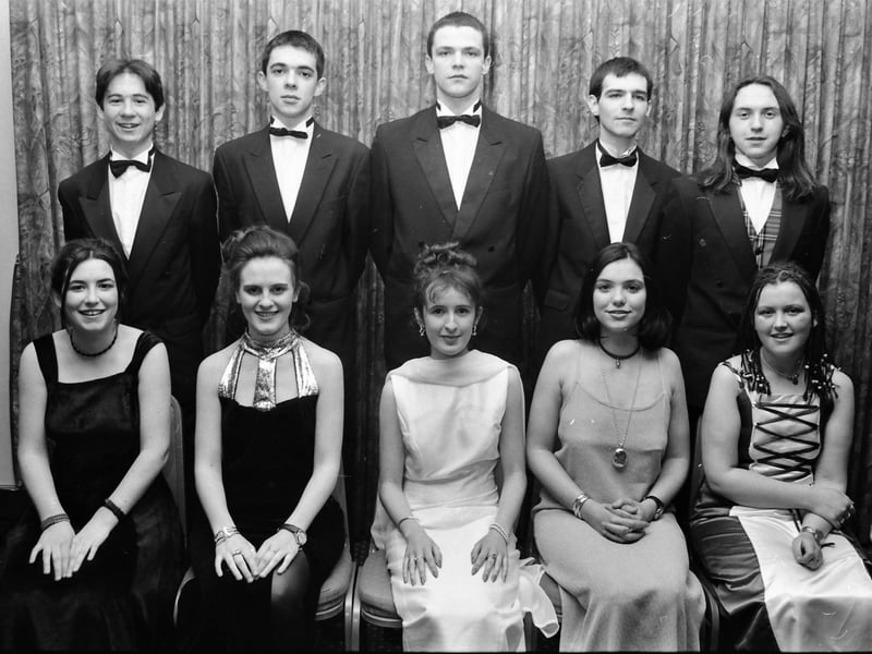 Seated are Joanne McClafferty, Aine Gallagher, Dearbhla Deery, Anna Kelpieand Alison Devlin. At back are Fearghal Kelly, Eamon Harkin, Stephen Wright, Deaglan Coyle and Keith Murray.