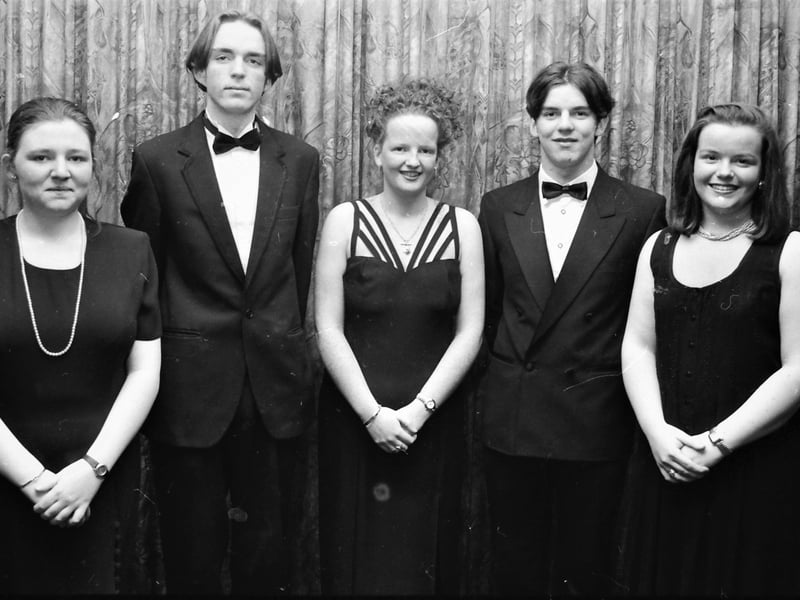 From left are Shannon Doherty, John Mailey, Denise Tracey, Noel Thompson and Madeline McCready.