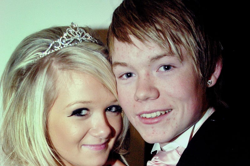 Dressed for the Loretto College formal evening at Tullyglass House Hotel, Ballymena were Lori Watton and Josh Rohdich.