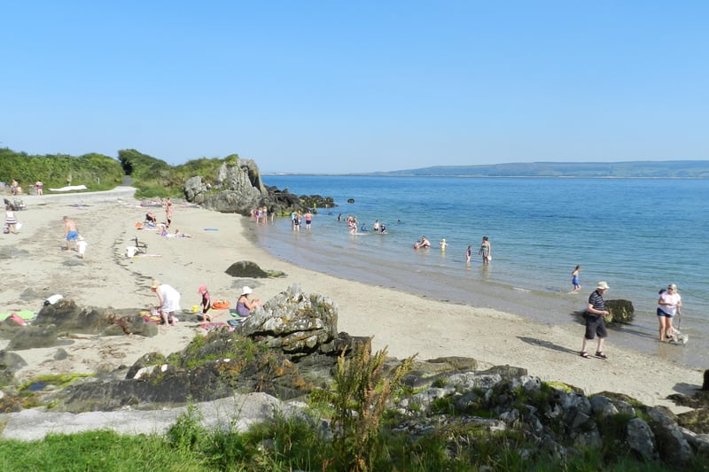 The beach at Carnagarve, between Greencastle and Moville.
