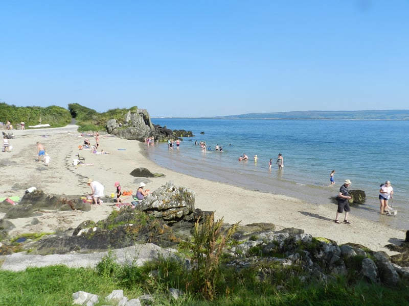 The beach at Carnagarve, between Greencastle and Moville.