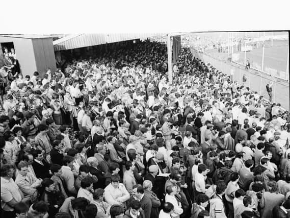 Derry City supporters packed the Brandywell ahead of their first game in the League of Ireland in 1985.