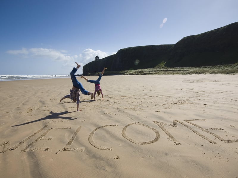Benone Beach, multiple recipient of the European Blue Flag and Seaside Award. It is a haven for nature lovers as the entire area is a paradise for the study of botany, entomology and shells.