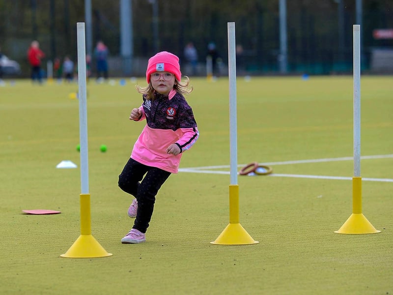 Saoirlaith McKenna pictured during Doire Transa nursery training recently at the Foyle Arena. Photos: George Sweeney. DER2115GS – 056