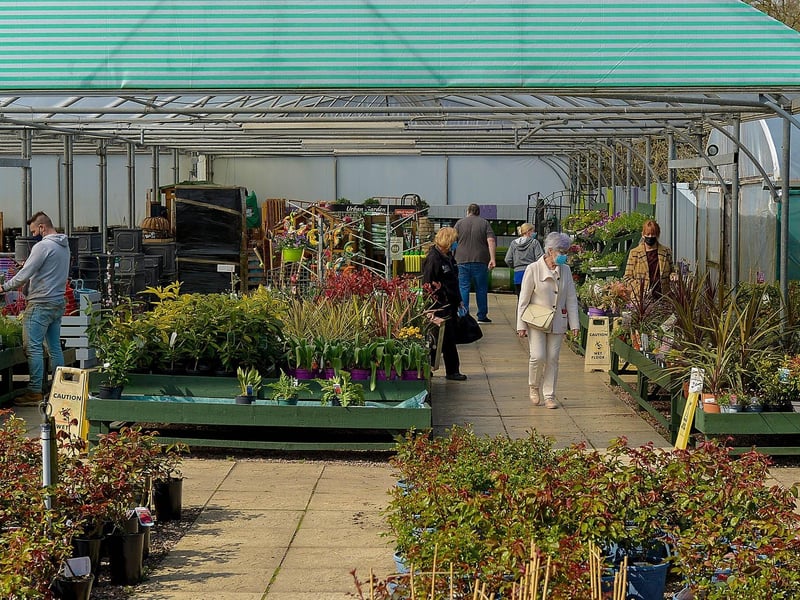Customers pictured in the Altnagelvin Garden and Pet Centre after the recent easing of lockdown restrictions. DER2115GS – 037