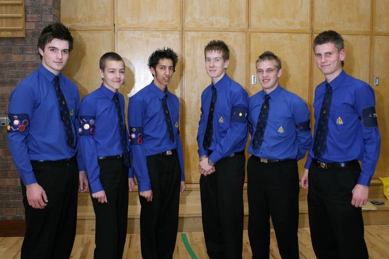 Holy Trinity BB members Mel Browne, Tony Snoddy, Simon Clarke, Michael Armstrong, Stephen Silverson and Gareth Jamison received President's Badges in 2007.