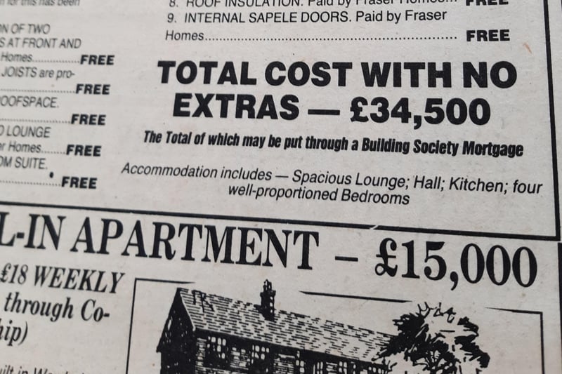 A detached home for £34,500 while an apartment could be bought for £15,000
