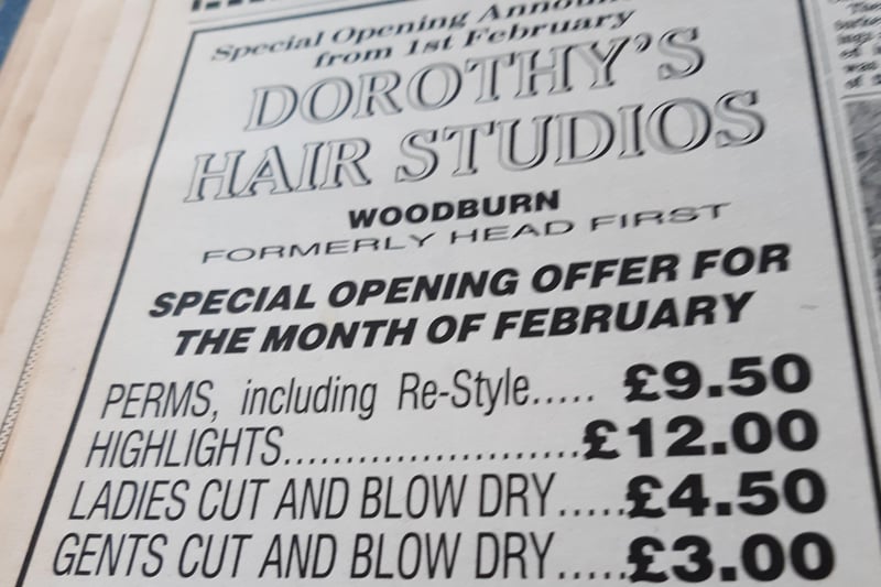 Women paid just £4.50 for a cut and blow dry while men paid £3 at this salon