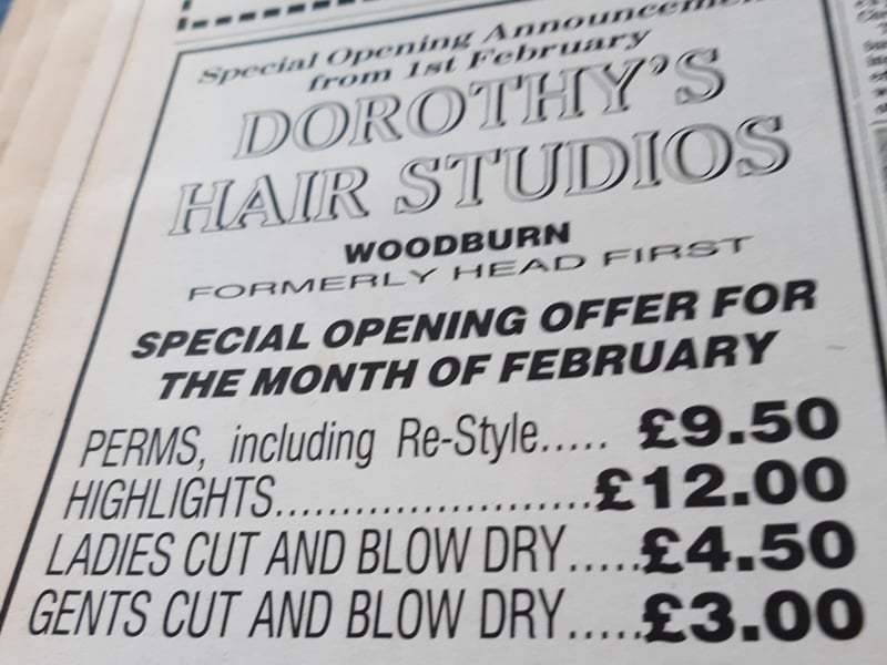 Women paid just £4.50 for a cut and blow dry while men paid £3 at this salon