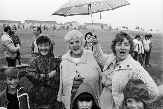 July 1983... Enjoying the fun at the Galliagh Festival parade.