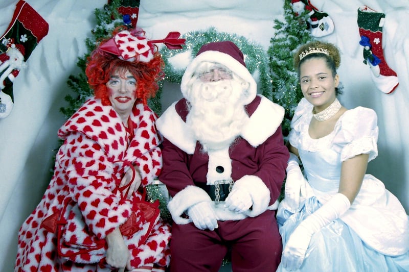 Christmas grotto with panto stars at Foyleside, Derry