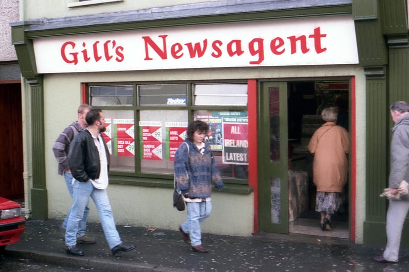 Gill's Newsagent shop.