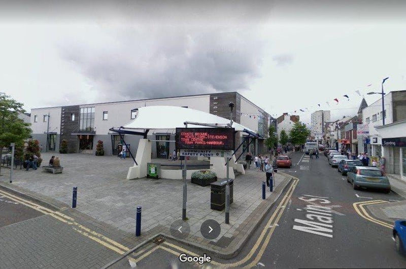 The 'band stand' was a feature of Broadway in August 2008 when this image was captured.  The Community Safety Point, which displayed information from the police and other agencies, is also visible.  Picture: Google Street View.