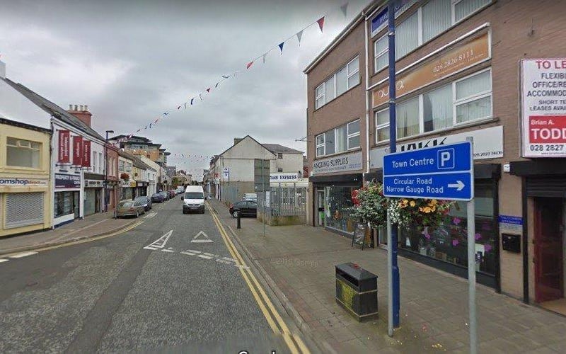 Here are the businesses situated at the junction of Lower Main Street and Agnew Street  in August 2011.  Picture: Google Street View.