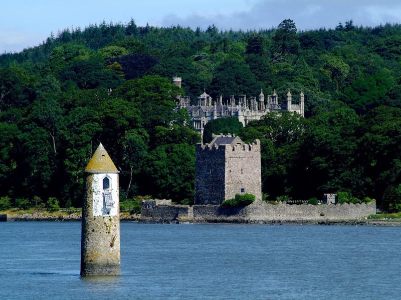 A privately owned home, Narrow Water Castle is located in an idyllic setting overlooking Carlingford Bay and Warrenpoint.
Dating back to the fifteenth century, the Elizabethan revival style castle was built next to the original home, Mount Hall where the luxurious 5* self-catering apartment is. Two elegantly refurbished bedrooms have traditional furnishings and sumptuous bed linen to ensure a great night’s sleep. And the bathroom has a definite air of romance with a free standing double slipper bath on Moroccan handcrafted tiles.
Guests are welcome to explore the grounds and, as there’s an excellent equestrian centre within the estate, should you wish to explore it on horseback that can be arranged too