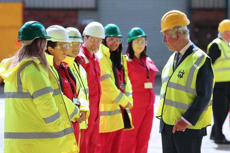 The Prince of Wales helped celebrate Harland and Wolff's 160th anniversary.
