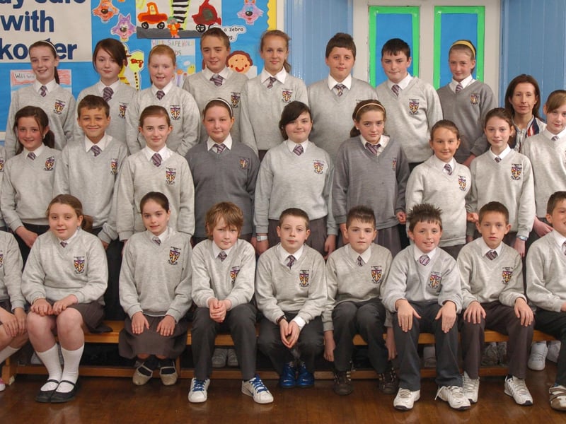 P7 pupils from St Eugene's Primary School.