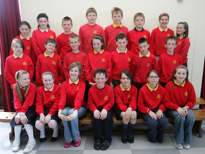 Mrs Agnes Mullan's P7 pupils from Steelstown PS. (0807JB30)